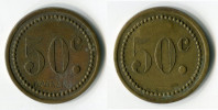 N93-0258 - Monnaie De Nécessité - A Localiser - Wanner - 50 Centimes - Noodgeld