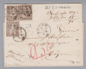 Heimat AG Effingen 1864-02-17 Lang-O Blau NN-Brief > Bözen - Storia Postale