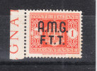 Trieste  A   -    1947-49. Segnatasse 1 £  Sovr. Su 2 Righe. MNH - Postage Due