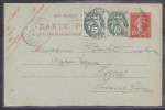 France Type Blanc - Lettre - 1900-29 Blanc