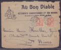 France Type Mouchon - Lettre - 1900-02 Mouchon