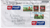 Envelope / Cover ) CANADA / BULGARIA  (flora ) - Covers & Documents
