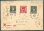 Lettre Recommandée Affranchissement KEPI à 3Fr.50 Obl. Sc SCHAERBEEK 4 Le 20-VI-1931 Vers Les USA (Noblesville) - 10826 - 1931-1934 Mütze (Képi)