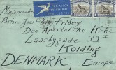 South Africa.  Air Mail.   Cover Sent To Denmark.  H-574 - Poste Aérienne