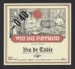 Etiquette De Vin De Table -   Du Patron - Thème Métier Cuisinier  -  Sté Française Vinicole à Rennes  (35) - Lavori