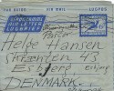 Aerogram. South Africa.  Sent To Denmark.  H-580 - Airmail