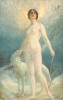 Peintures & Tableaux - Salon De Paris - Chiens -Chien- Dogs -Dog- Levrier - Nude - Nue - Femmes -Femme Seins Nus - Lucas - Paintings