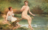 Peintures & Tableaux - Salon De Paris - Lapina - Nude - Nue - Femme - Femmes Seins Nus - Ballavoine - état - Peintures & Tableaux
