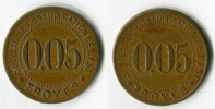 N93-0260 - Monnaie De Nécessité - Troyes - Société De Consommation De L'Est - 5 Centimes - Monétaires / De Nécessité