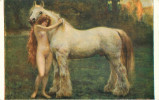 Peintures & Tableaux - Salon De Paris - Lapina - Animaux - Chevaux - Nude - Nue - Femmes - Femme Seins Nus - Jan Styka - Peintures & Tableaux