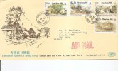 Hong-Kong -  Scènes Historiques ( FDC De 1987 Voyagé Vers Israel  à Voir) - FDC