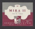 Etiquette De Vin De Table  -  Mira 11 -  Thème Militaire  -  Bédhet Lafon à Paris - Antiche Uniformi