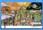 Japan Japon Telefonkarte Phonecard Télécarte Barcode Balken Front Bar Nr. 110 - 011  Space Robot Compo - Espace