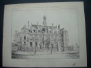 ARCHITECTURE..GRAVURE De 1888... HOTEL De VILLE De PANTIN (93).. ARCHITECTE M. RAULIN - Architecture