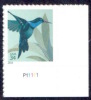Timbre USA Adhésif Humming Bird / Oiseau-mouche - 2014 - Coin De Feuille Avec Code Barre - Neufs