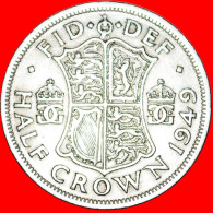 * COAT OF ARMS: GREAT BRITAIN  HALF CROWN 1949 GEORGE VI (1937-1952)! LOW START NO RESERVE! - K. 1/2 Crown