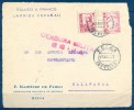 1937 , GUERRA CIVIL , SEVILLA  , CENSURA MILITAR DE ÉCIJA , HELLER E 1.2, APLICADA FUERA DEL PERIODO DE USO - Storia Postale