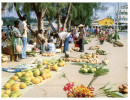 (566) New Hebrides - Port Vila Market (but Posted From Tonga Islands With Coin Shape Stamp) - Vanuatu