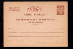 YT  Entier Postal Sans Valeur CP3 SUR CHAMOIS CORRESPONDANCE COLMMERCIALE AVIS DE COMMANDE Lot9001 - Covers & Documents