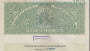 India 1958 KG VI  12R8A  Stamp Paper Used In RAJASTHAN State   # 87206 Inde Indien  India Fiscaux Fiscal Revenue - Other & Unclassified