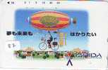 TELEFONKARTE JAPAN * ZEPPELIN * Sport  (87) Hot Air Balloon * Ballon * Heißluft Ballon * PHONECARD JAPON - Sport