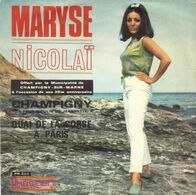 SP 45 RPM (7")  Maryse Nicolaï  "  Champigny  "  Promo - Ediciones De Colección