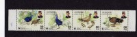 BRUNEI  - Bande De 4 Timbres  Neufs WWF OISEAUX  -  BIRDS - Unused Stamps