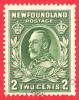 Canada Newfoundland # 186 - 2 Cents  - O - Dated  1932-37 - King George V / Roi George V - 1908-1947