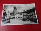 SUISSE - BULLE Place Des Alpes Et Tour Du Château - Bulle