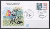 = Enveloppe Coupe D'Aquitaine De VTT 64 Castetpugon 25.6.1995 Garlin N° 2934 Cinquantenaire Marianne De Gandon De Carnet - Mountain Bike