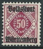 1919 GERMANIA ANTICHI STATI WURTTEMBERG SOPRASTAMPATO 50 P MNH ** - W247 - Nuovi