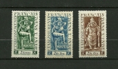 ETS. De L´INDE  Série Divinités 1948  N°246 à 248   Neufs Avec Trace Charnière - Unused Stamps