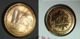 Malaysia 2014 1 Ringgit Malaysia China 40th Years Relationship Coin Nordic Gold BU - Maleisië