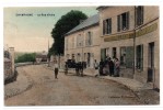 CPA - CHAMPAGNE-SUR-OISE - LA RUE D'AIRE - CALECHE - CAFE RESTAURANT MEUNIER - Colorisée - Toilée - Animée - 1909 - - Champagne Sur Oise