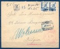 1937 , GUERRA CIVIL , GUIPÚZCOA , CERTIFICADO DE SAN SEBASTIAN A BÉLGICA, CENSURA MILITAR - Storia Postale