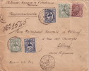 NOUVELLE CALEDONIE - NOUMEA - LETTRE RECOMMANDEE POUR LA FRANCE LE 14-3-1924 - BEL AFFRANCHISSEMENT A 75c - RARE. - Briefe U. Dokumente