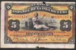 CUBA  P48b   5  PESOS   1896    VG-F - Cuba