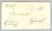 Heimat AG Gränichen 1873-06-16 Blau Brief O.M.>Egliswil - Brieven En Documenten