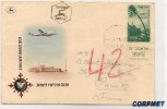 ISRAEL - Vf  1953 AIR MAIL First Day COVER From HAIFA To PARIS  On EL AL COVER - Tied By Yvert # A16 With TAB - Poste Aérienne