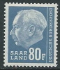 1957 GERMANIA SARRE PRESIDENTE HEUSS 80 F MNH ** - G45 - Neufs