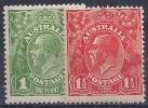 AUSTRALIE 1914-23 - YVERT# 18/20/22** Precio Cat. €24.00 - Neufs