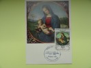 CARTE MAXIMUM CARD LA VIERGE ET L'ENFANT PAR REMBRANDT MADAGASCAR - Rembrandt