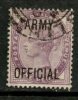 Great Britain 1896 1p Queen Victoria Army Overprint Issue #O55 - Oficiales