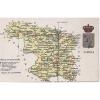 ZMRTPA4140-LFTD4251.Tarjeta Postal De ZAMORA.ATLAS GEOGRAFICO POLITICO DE LA PROVINCIA DE ZAMORA - Zamora