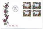 ALAND - 4 étiquettes ATM (Fleurs) Sur Enveloppe FDC Mariehamm - 2004 - Aland