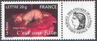 France Personnalisé N° 3804 A ** C'est Une Fille - Logo Cérès - Unused Stamps