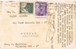 15117. Postal BARCELONA  1941. Recargo Exposicion - Barcelona