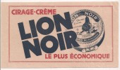 Buvard Cirage-crème Lion Noir. Paris - Montrouge. Vers 1950 - Chaussures