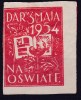 POLAND 1954 Na Oswiate Label - Variétés & Curiosités