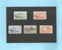 NOUVELLES HEBRIDES (New Hebrides) - Taxe (postage Due) - 1957 - YT 41 à 45 * (MVLH) - Oblitérés